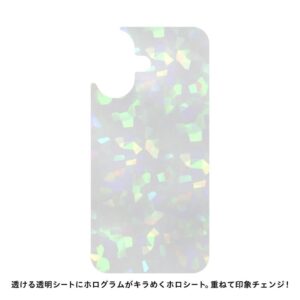 くすみシック系 スマホ インナーシート 10枚セット（ホロ・ホワイト） 3